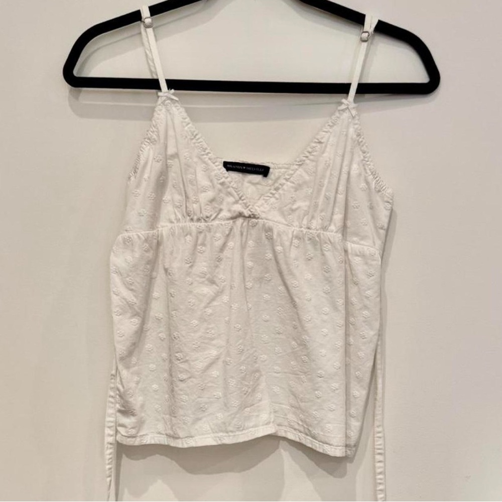 Brandy Melville White Eyelet Tank Top